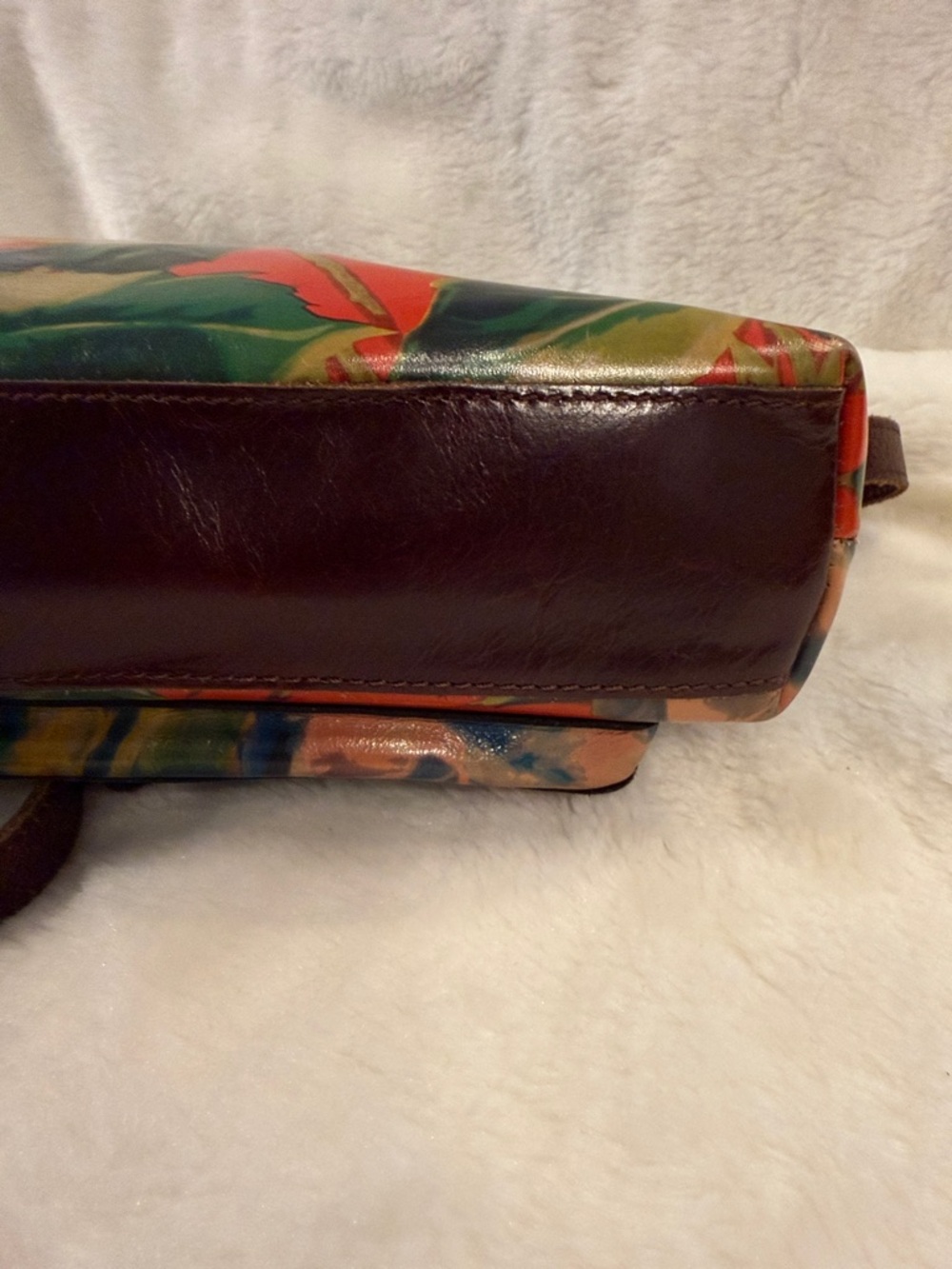 Patricia Nash Floral Leather Crossbody Bag – Vintage Style - Picture 5 of 13